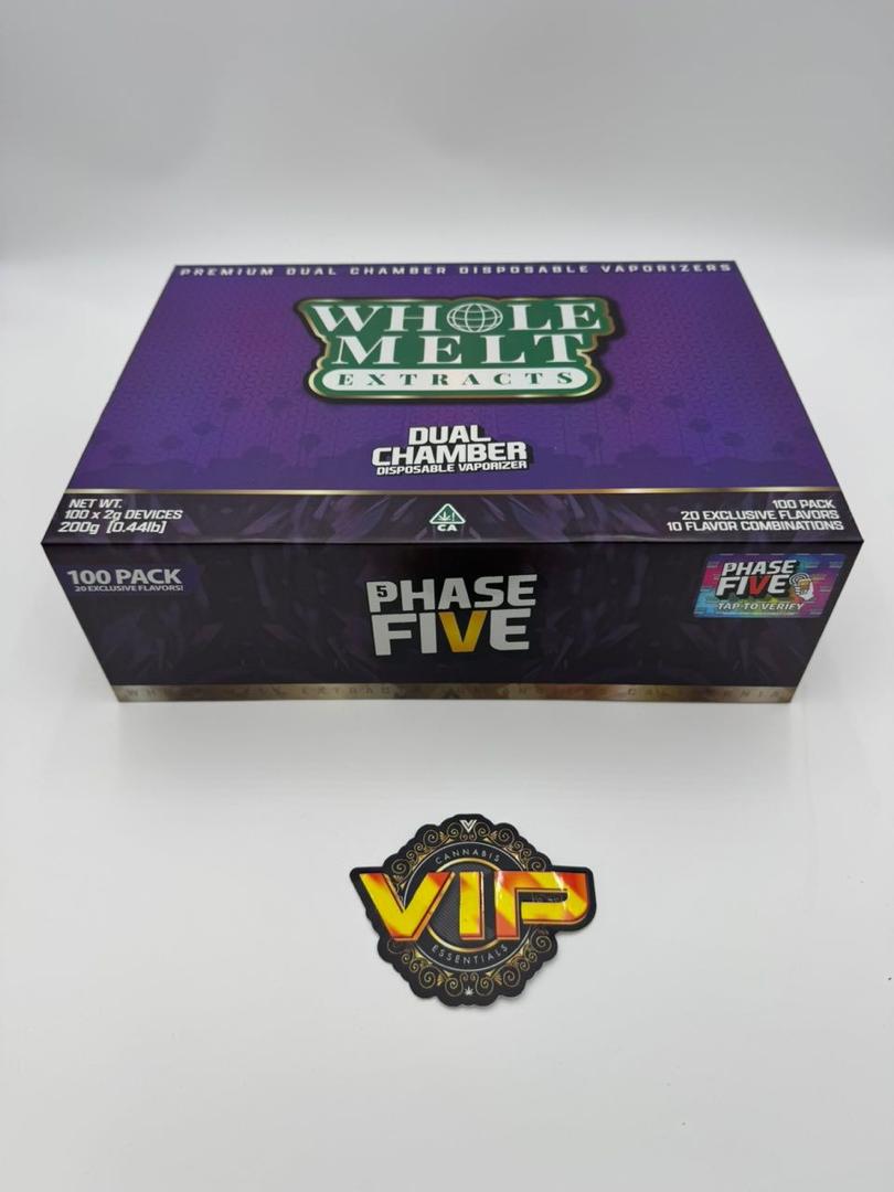 Whole Melt Extracts Phase Five 2G Disposable Whole Melt Extracts Phase Five 2G Disposable
