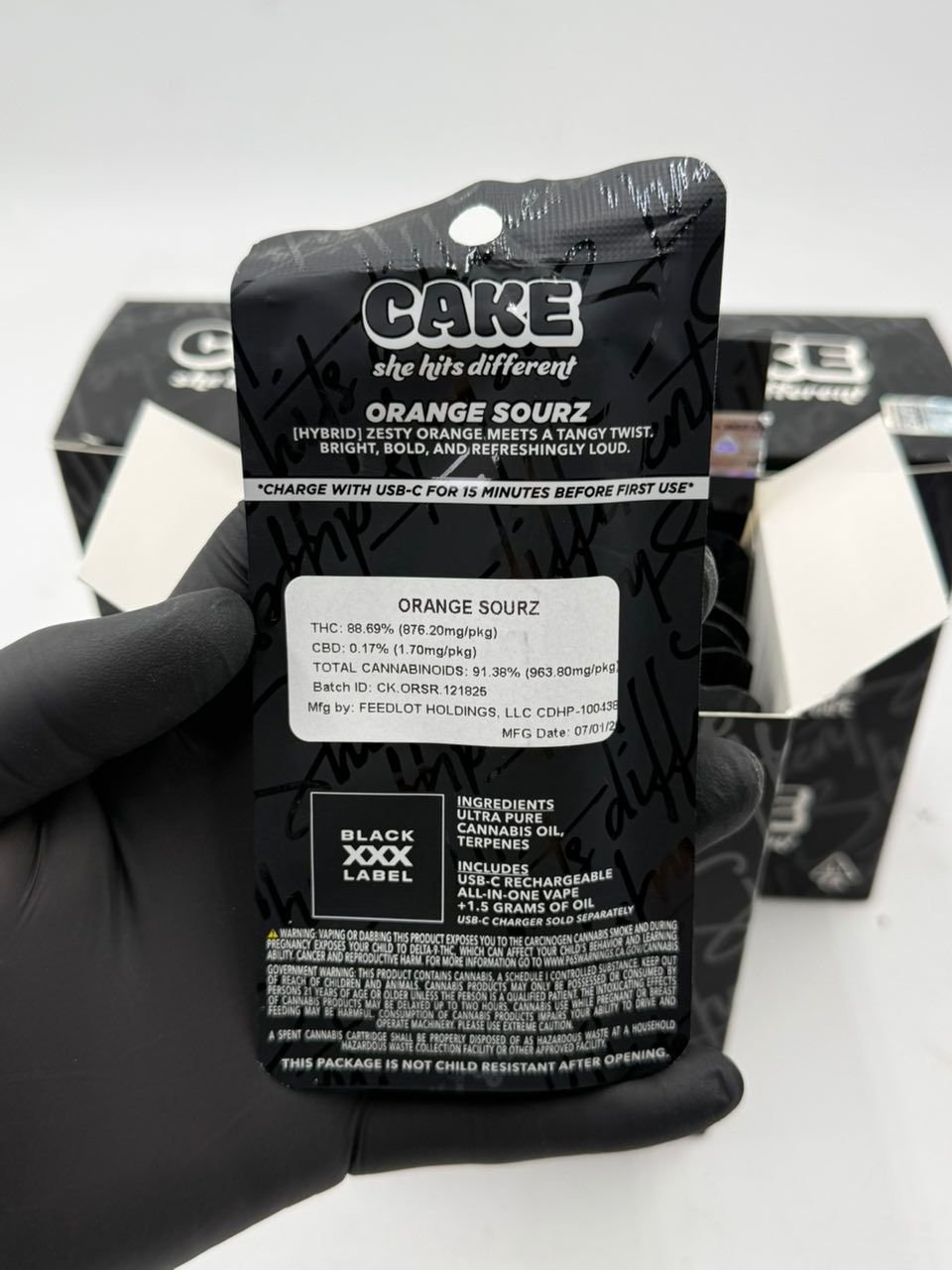 OG CAKE Disposable 1.5 - Plug choice XXX Potency Lab Tested OG CAKE Disposable 1.5 - Plug choice XXX Potency Lab Tested