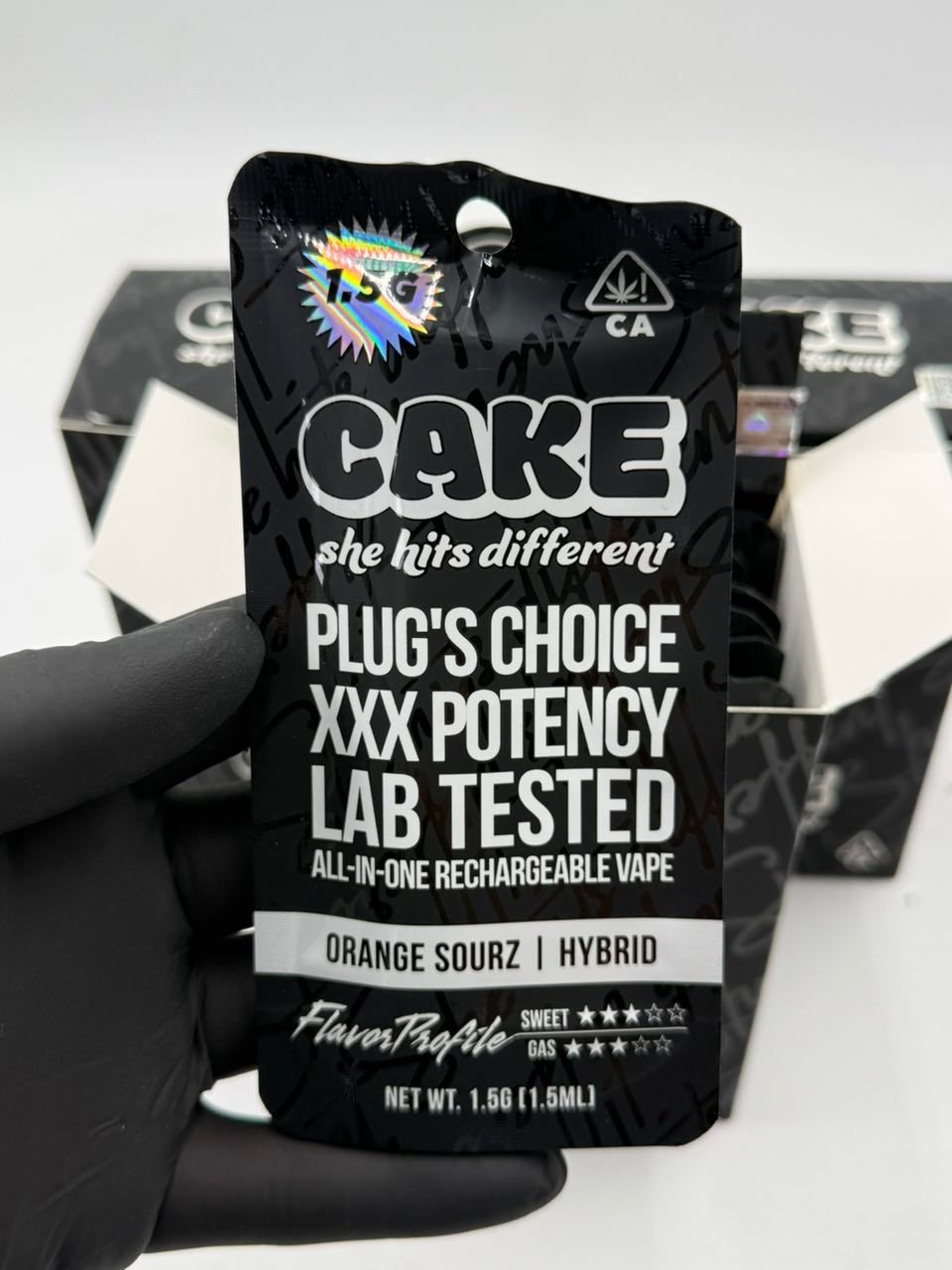 OG CAKE Disposable 1.5 - Plug choice XXX Potency Lab Tested OG CAKE Disposable 1.5 - Plug choice XXX Potency Lab Tested