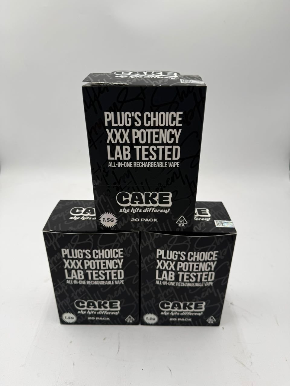 OG CAKE Disposable 1.5 - Plug choice XXX Potency Lab Tested OG CAKE Disposable 1.5 - Plug choice XXX Potency Lab Tested