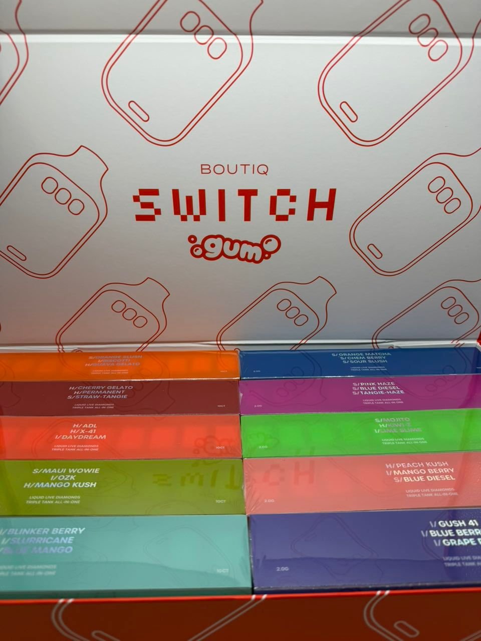 Boutiq Switch Gum Disposable 2G V6 Boutiq Switch Gum Disposable 2G V6