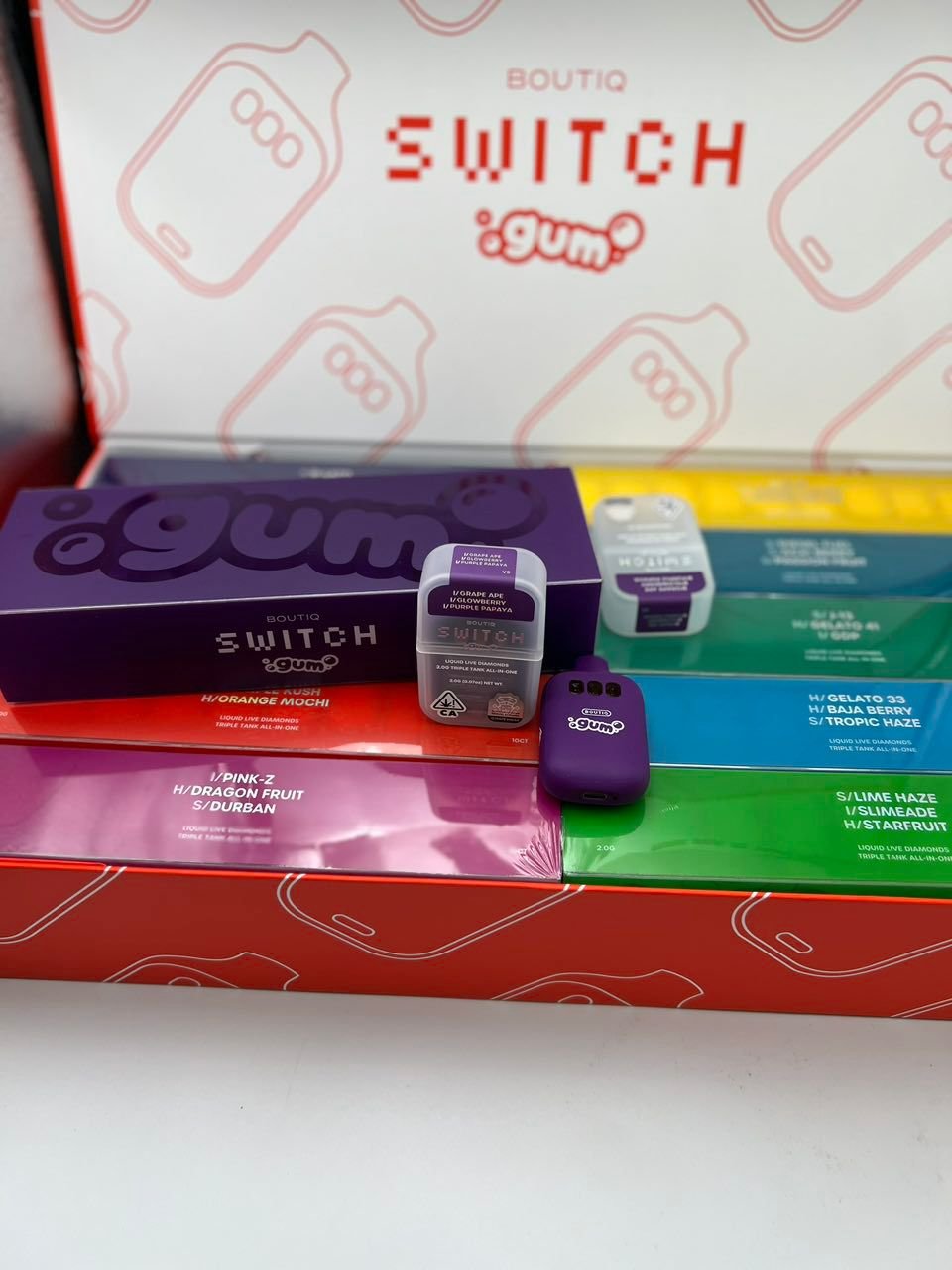 Boutiq Switch Gum Disposable 2G V6 Boutiq Switch Gum Disposable 2G V6